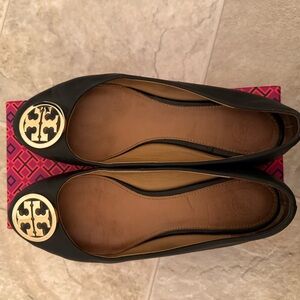 Tory Burch Black Ballet Flats